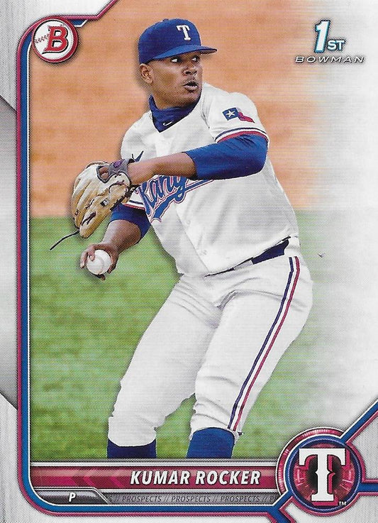 2022 Bowman Draft Kumar Rocker FBC 1st Bowman BD-164 Texas Rangers