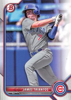2022 Bowman Draft James Triantos BD-166 Chicago Cubs