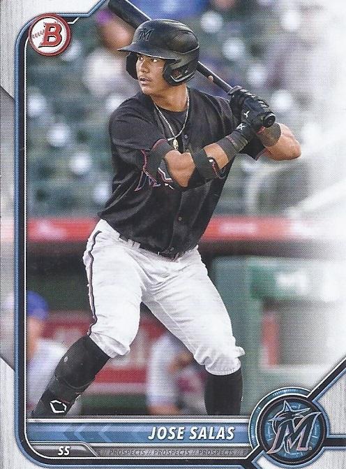 2022 Bowman Draft Jose Salas BD-175 Miami Marlins