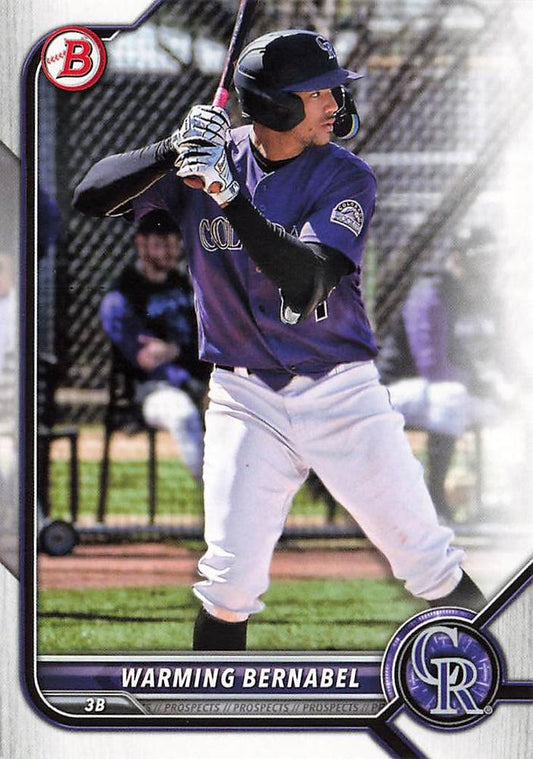 2022 Bowman Draft Warming Bernabel BD-179 Colorado Rockies