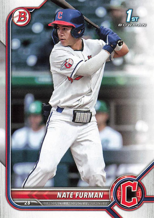 2022 Bowman Draft Nate Furman FBC 1st Bowman BD-182 Cleveland Guardians