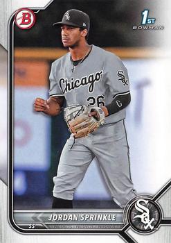 2022 Bowman Draft Jordan Sprinkle FBC 1st Bowman BD-183 Chicago White Sox