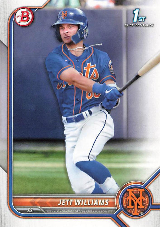 2022 Bowman Draft Jett Williams FBC 1st Bowman BD-190 New York Mets
