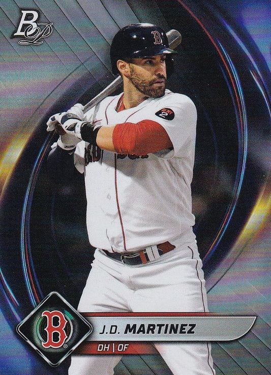 2022 Bowman Platinum Base J.D. Martinez #1 Boston Red Sox