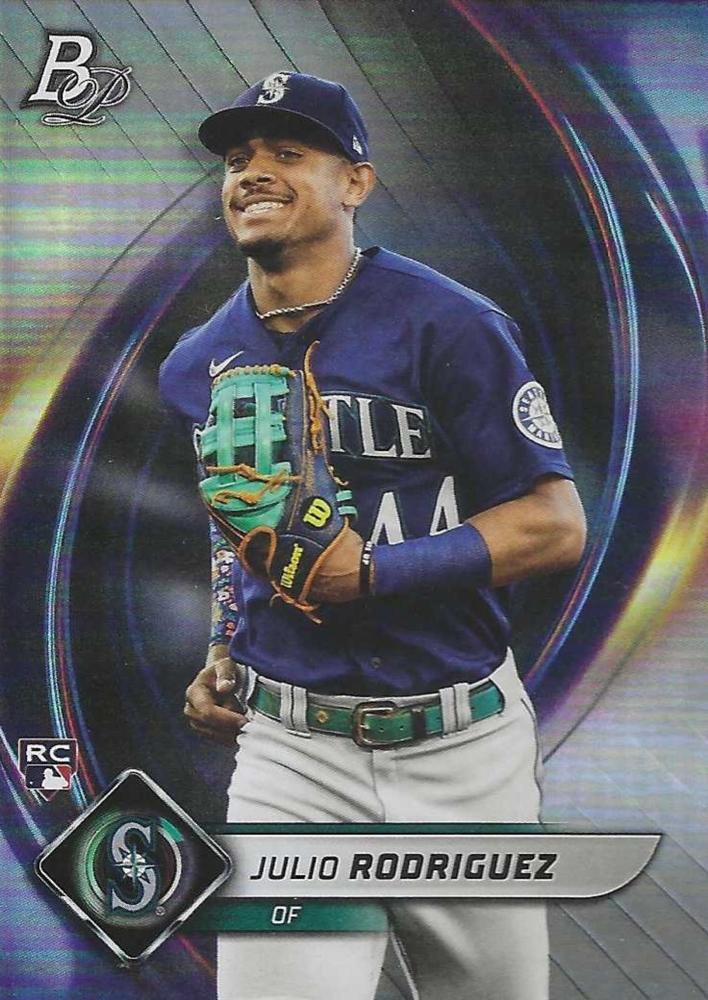 2022 Bowman Platinum Base Julio Rodriguez (RC) #41 Seattle Mariners