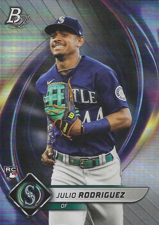 2022 Bowman Platinum Base Julio Rodriguez (RC) #41 Seattle Mariners