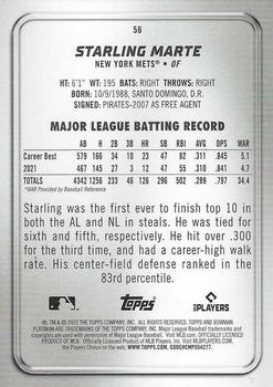 2022 Bowman Platinum  Starling Marte #56 New York Mets