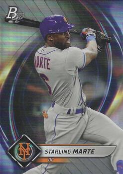 2022 Bowman Platinum  Starling Marte #56 New York Mets