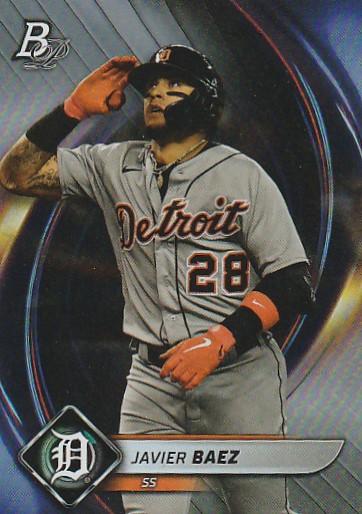 2022 Bowman Platinum Base Javier Baez #77 Detroit Tigers
