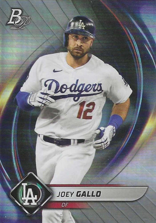 2022 Bowman Platinum Base Joey Gallo #80 Los Angeles Dodgers