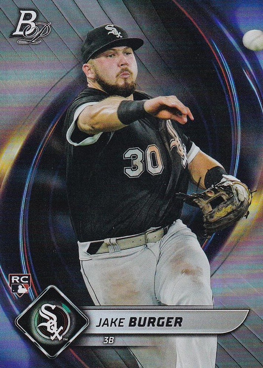 2022 Bowman Platinum Base Jake Burger RC #82 Chicago White Sox