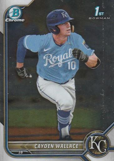2022 Bowman Chrome Refractor Cayden Wallace BDC-12 Kansas City Royals
