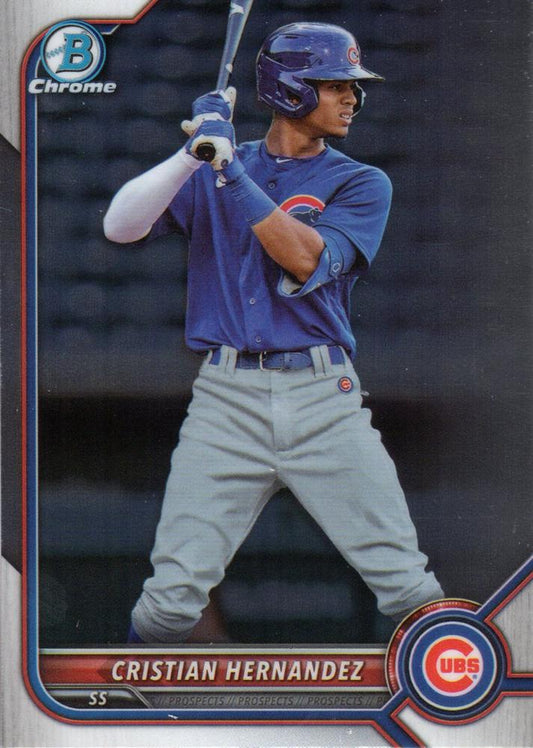 2022 Bowman Chrome Refractor Cristian Hernandez BDC-111 Chicago Cubs