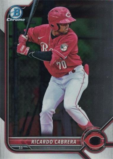 2022 Bowman Chrome Refractor Ricardo Cabrera BDC-139 Cincinnati Reds