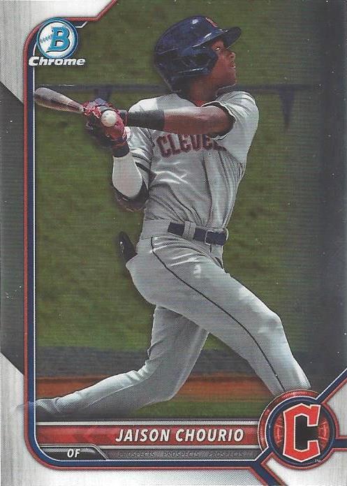 2022 Bowman Chrome Refractor Jaison Chourio BDC-189 Cleveland Guardians
