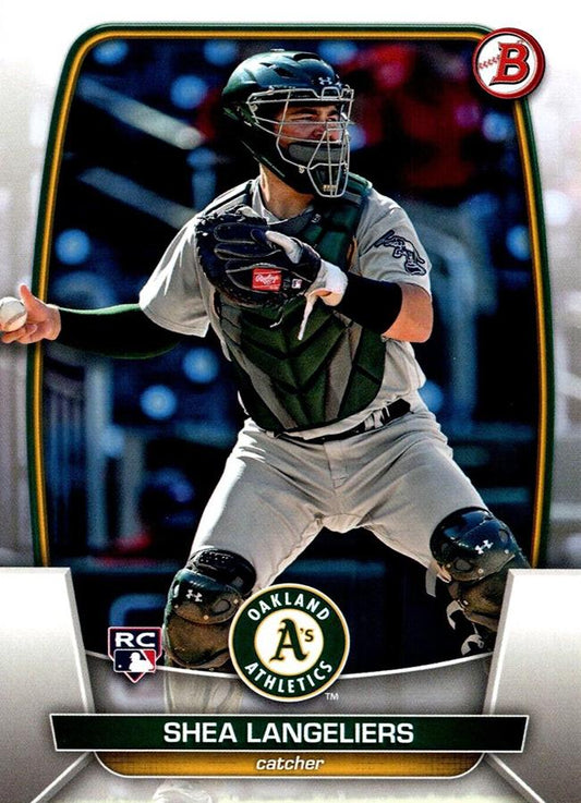 2023 Bowman Shea Langeliers RC #3 Oakland Athletics