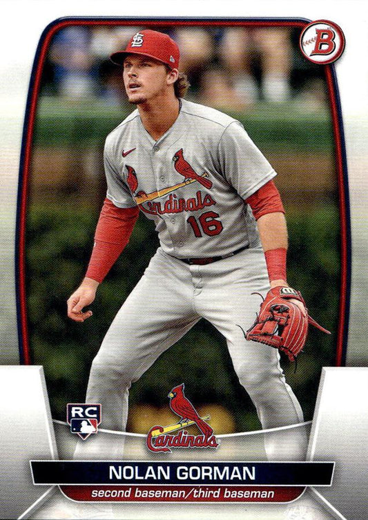 2023 Bowman Nolan Gorman RC #6 St. Louis Cardinals