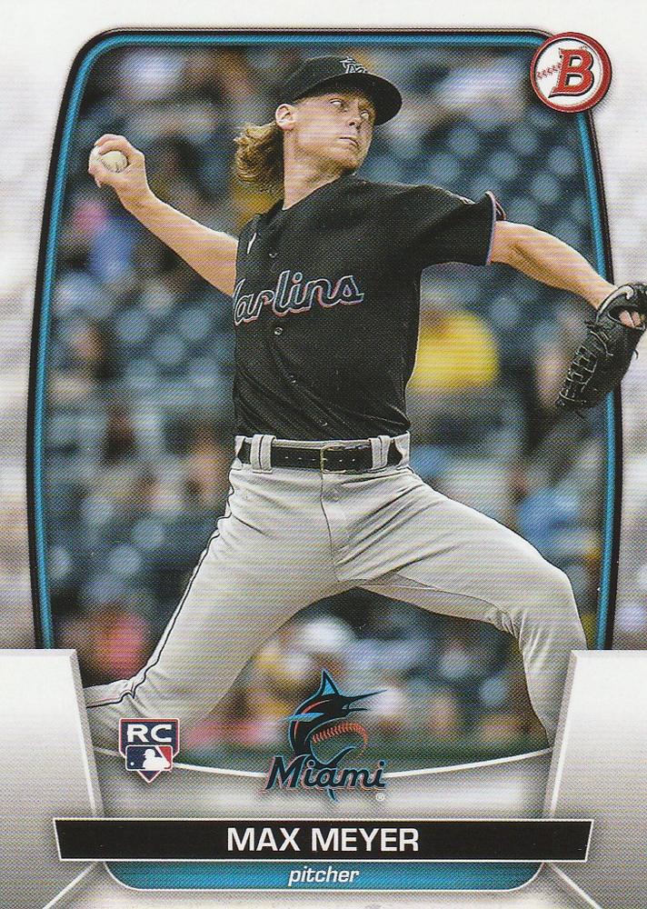 2023 Bowman Max Meyer RC #36 Miami Marlins