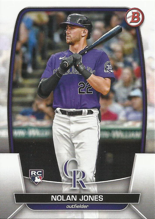 2023 Bowman Nolan Jones RC #74 Colorado Rockies