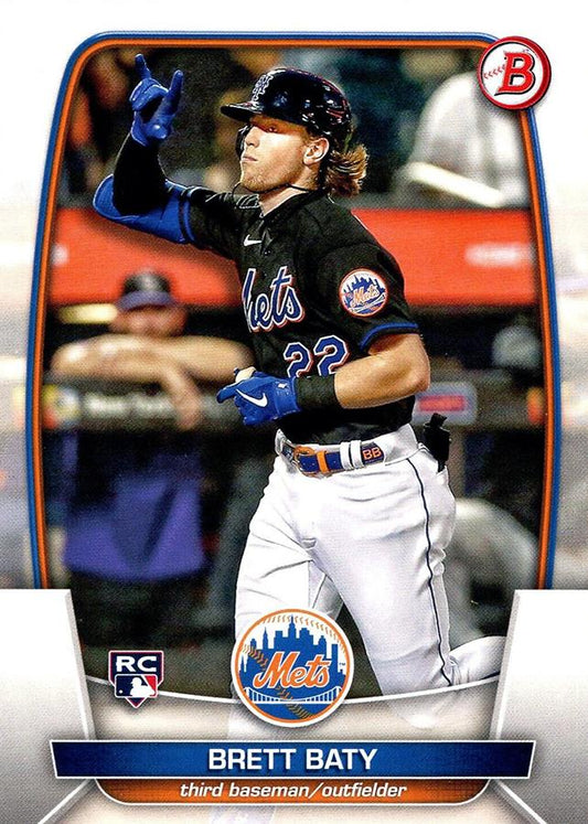 2023 Bowman Brett Baty RC #80 New York Mets