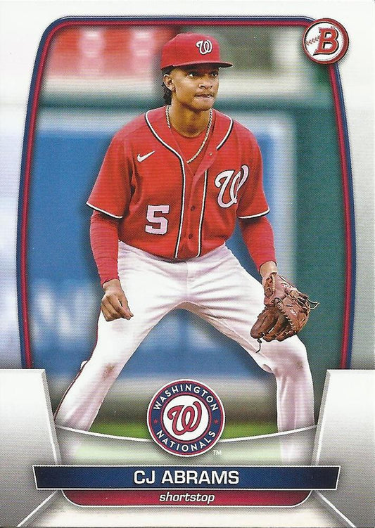 2023 Bowman CJ Abrams #98 Washington Nationals
