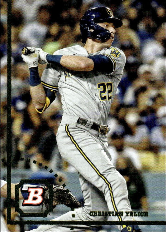 2022 Bowman Heritage Christian Yelich #61 Milwaukee Brewers