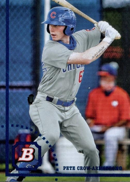 2022 Topps Heritage Prospects Pete Crow-Armstrong BHP-83 Chicago Cubs