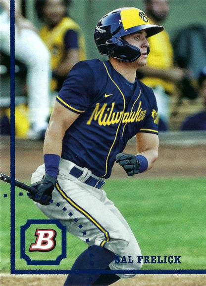 2022 Topps Heritage Prospects Sal Frelick BHP-120 Milwaukee Brewers