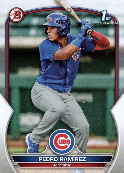 2023 Bowman Prospects 1st Bowman Pedro RamÃ­rez FBC BP-2 Chicago Cubs