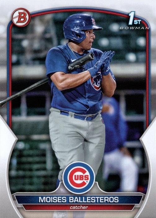 2023 Bowman Prospects 1st Bowman Moises Ballesteros FBC BP-11 Chicago Cubs