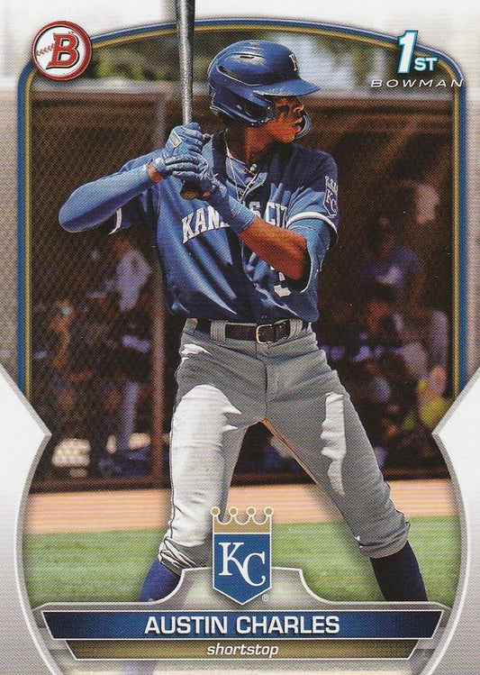 2023 Bowman Prospects 1st Bowman Austin Charles FBC BP-17 Kansas City Royals