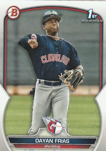 2023 Bowman Prospects 1st Bowman Dayan Frias FBC BP-26 Cleveland Guardians