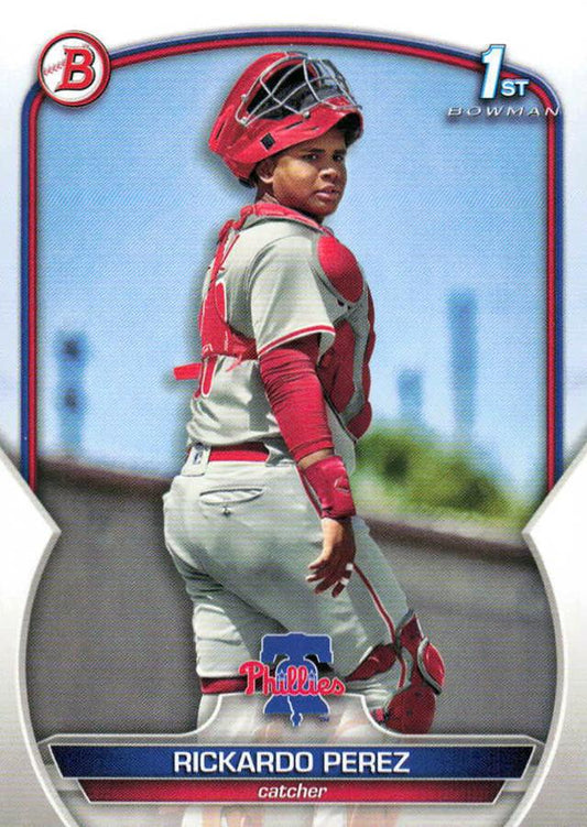2023 Bowman Prospects 1st Bowman Rickardo Perez FBC BP-27 Philadelphia Phillies