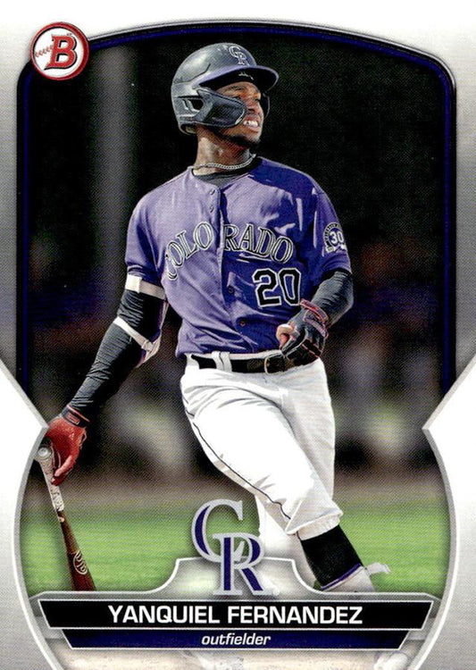 2023 Bowman Prospects Yanquiel Fernandez BP-30 Colorado Rockies