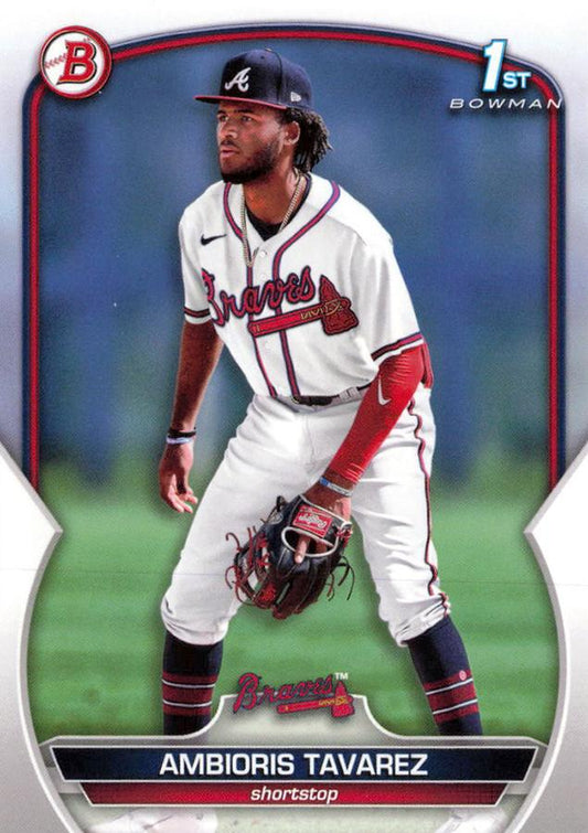 2023 Bowman Prospects 1st Bowman Ambioris Tavarez FBC BP-33 Atlanta Braves