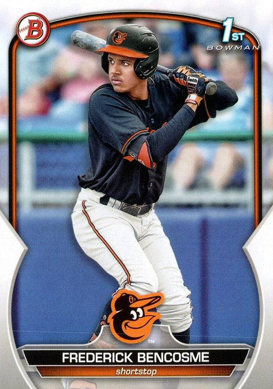 2023 Bowman Prospects 1st Bowman Frederick Bencosme FBC BP-35 Baltimore Orioles