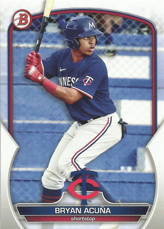 2023 Bowman Prospects Bryan Acuna BP-37 Minnesota Twins
