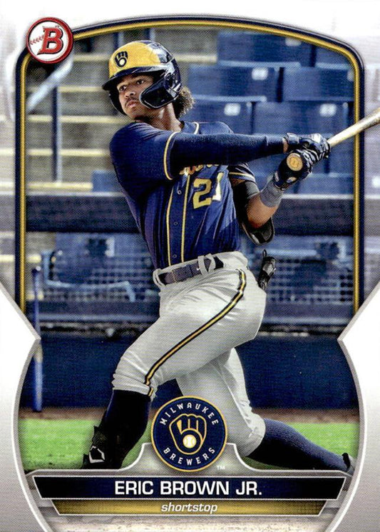 2023 Bowman Prospects Eric Brown Jr. BP-41 Milwaukee Brewers