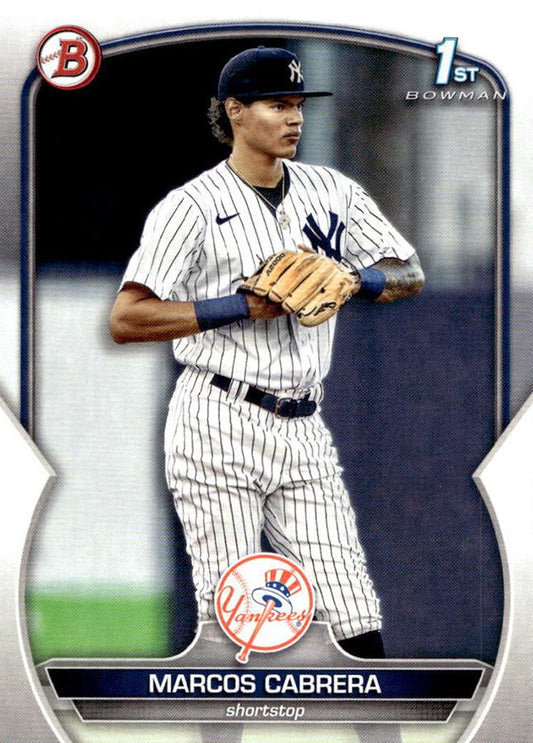 2023 Bowman Prospects 1st Bowman Marcos Cabrera FBC BP-46 New York Yankees