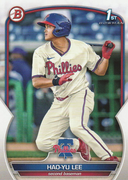 2023 Bowman Prospects 1st Bowman Hao-Yu Lee FBC BP-52 Philadelphia Phillies