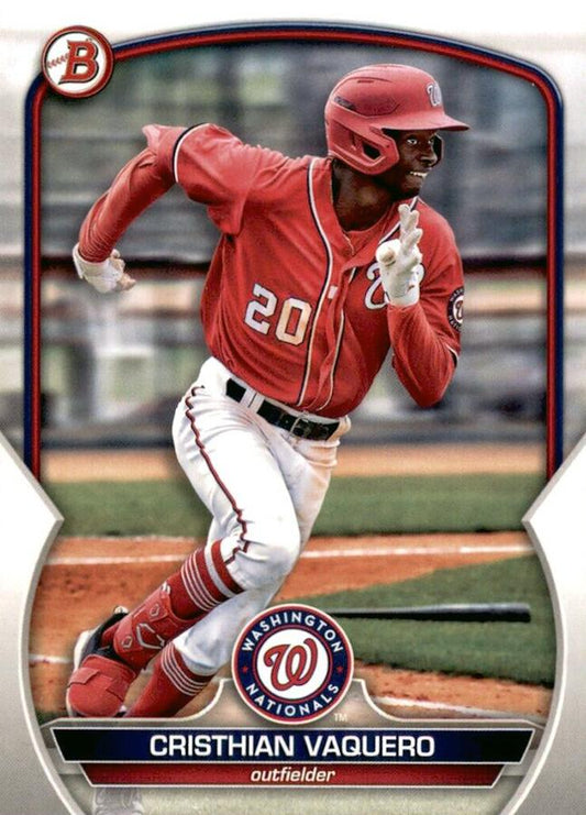 2023 Bowman Prospects Cristhian Vaquero BP-54 Washington Nationals