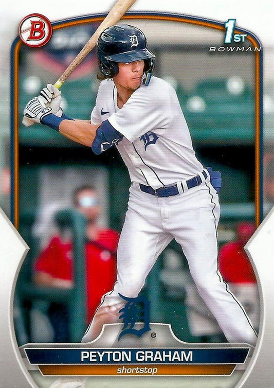2023 Bowman Prospects 1st Bowman Peyton Graham FBC BP-57 Detroit Tigers