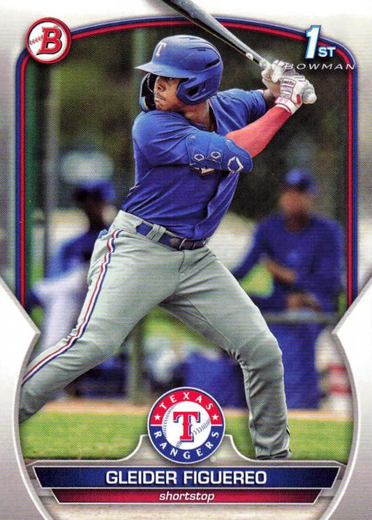 2023 Bowman Prospects 1st Bowman Gleider Figuereo FBC BP-59 Texas Rangers