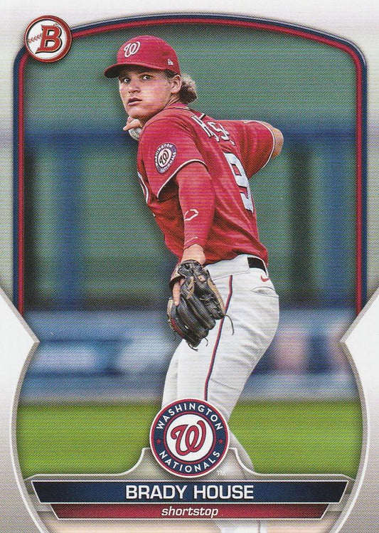 2023 Bowman Prospects Brady House BP-68 Washington Nationals