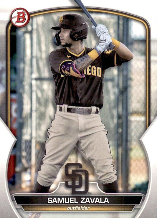 2023 Bowman Prospects Samuel Zavala BP-75 San Diego Padres
