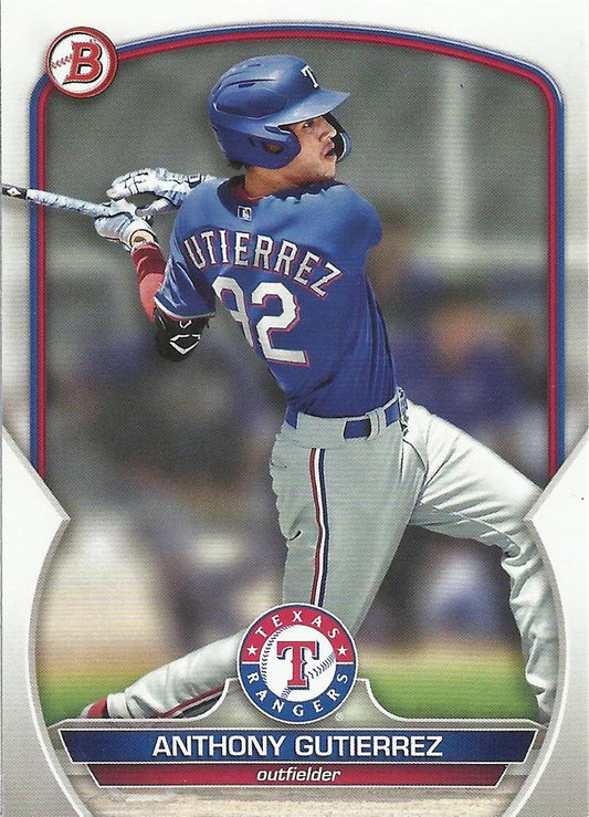 2023 Bowman Prospects Anthony Gutierrez BP-85 Texas Rangers