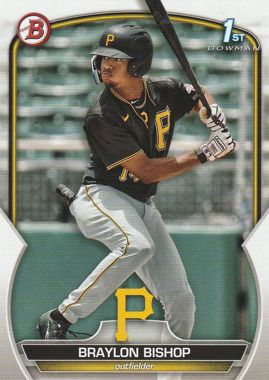 2023 Bowman Prospects 1st Bowman Braylon Bishop FBC BP-90 Pittsburgh Pirates
