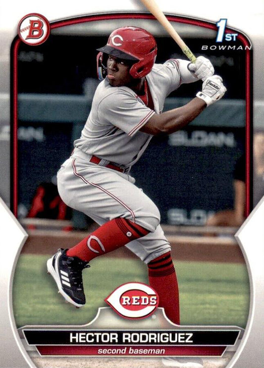 2023 Bowman Prospects 1st Bowman Hector Rodriguez FBC BP-95 Cincinnati Reds