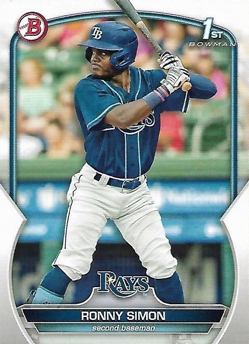 2023 Bowman Prospects 1st Bowman Ronny Simon FBC BP-112 Tampa Bay Rays