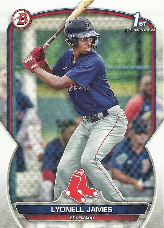 2023 Bowman Prospects 1st Bowman Lyonell James FBC BP-118 Boston Red Sox